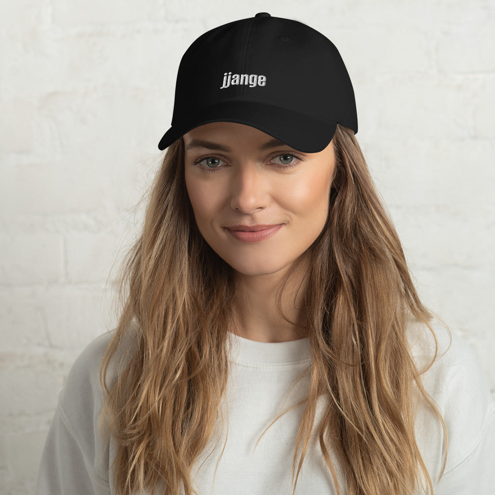 "jjange" Embroidered Logo Baseball Cap