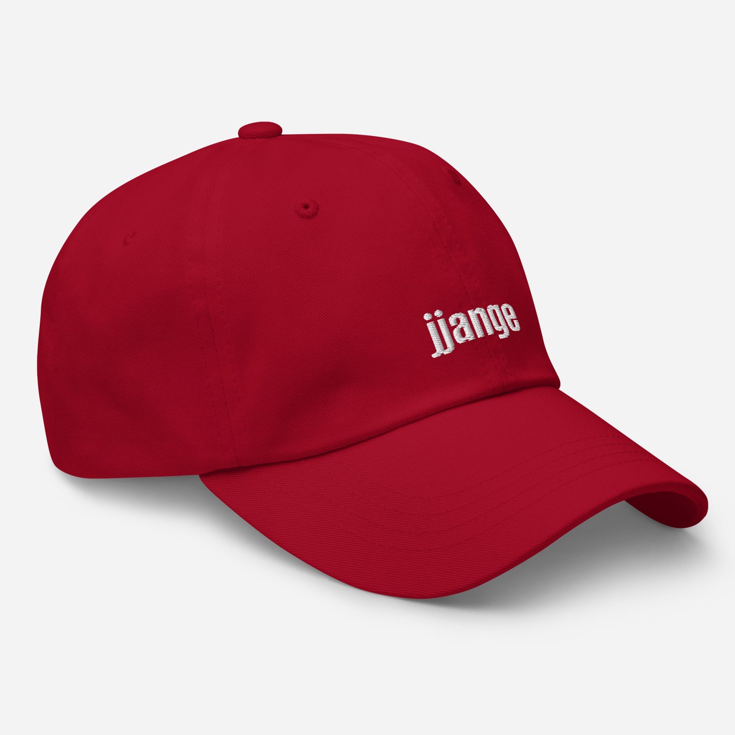 "jjange" Embroidered Logo Baseball Cap