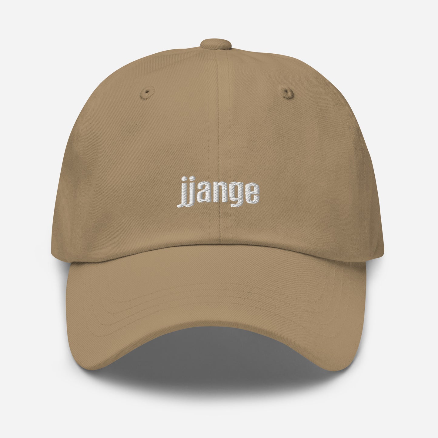 "jjange" Embroidered Logo Baseball Cap