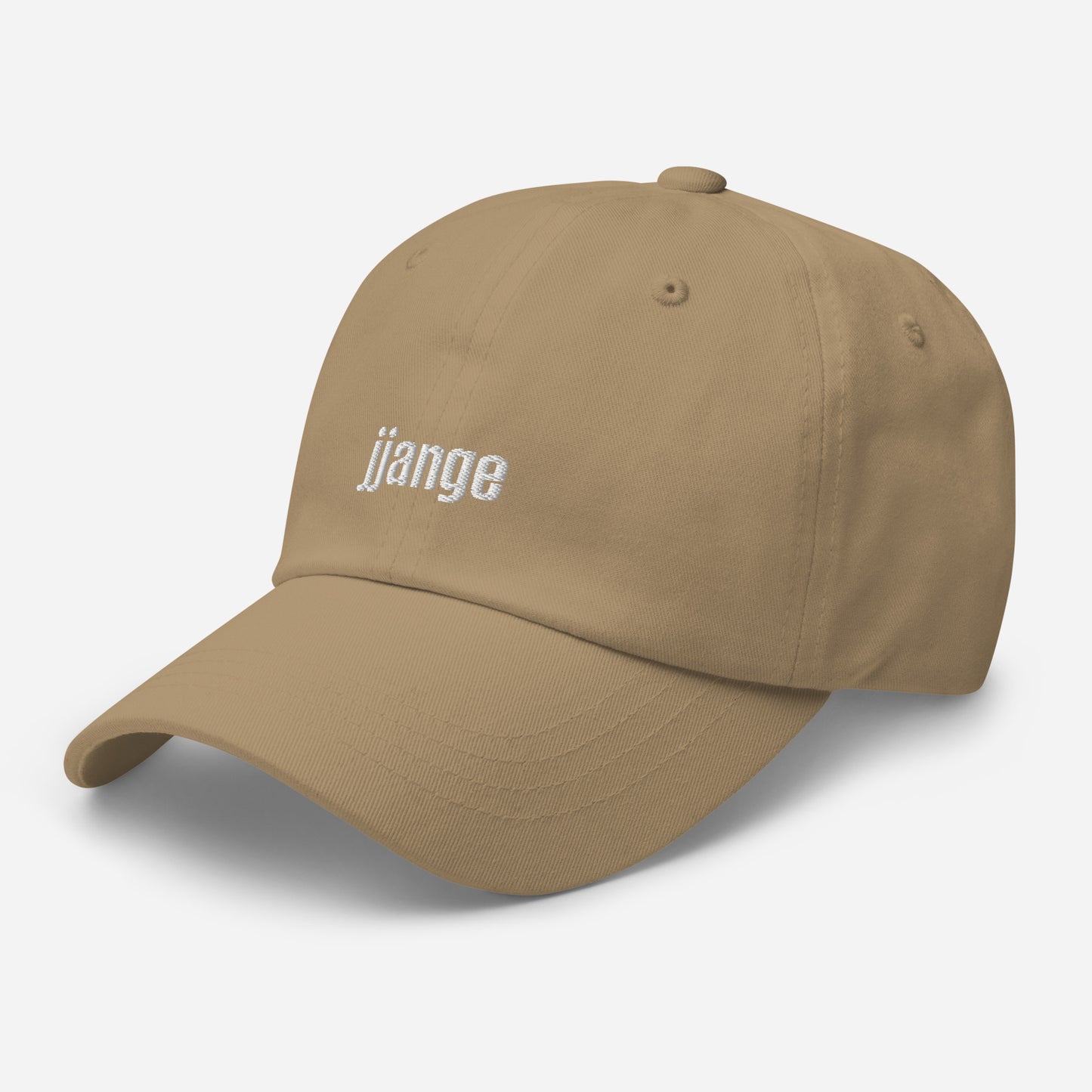 "jjange" Embroidered Logo Baseball Cap