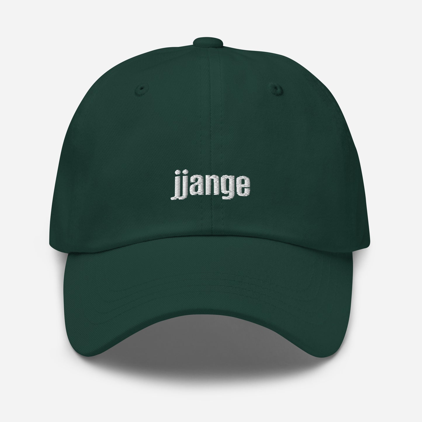 "jjange" Embroidered Logo Baseball Cap