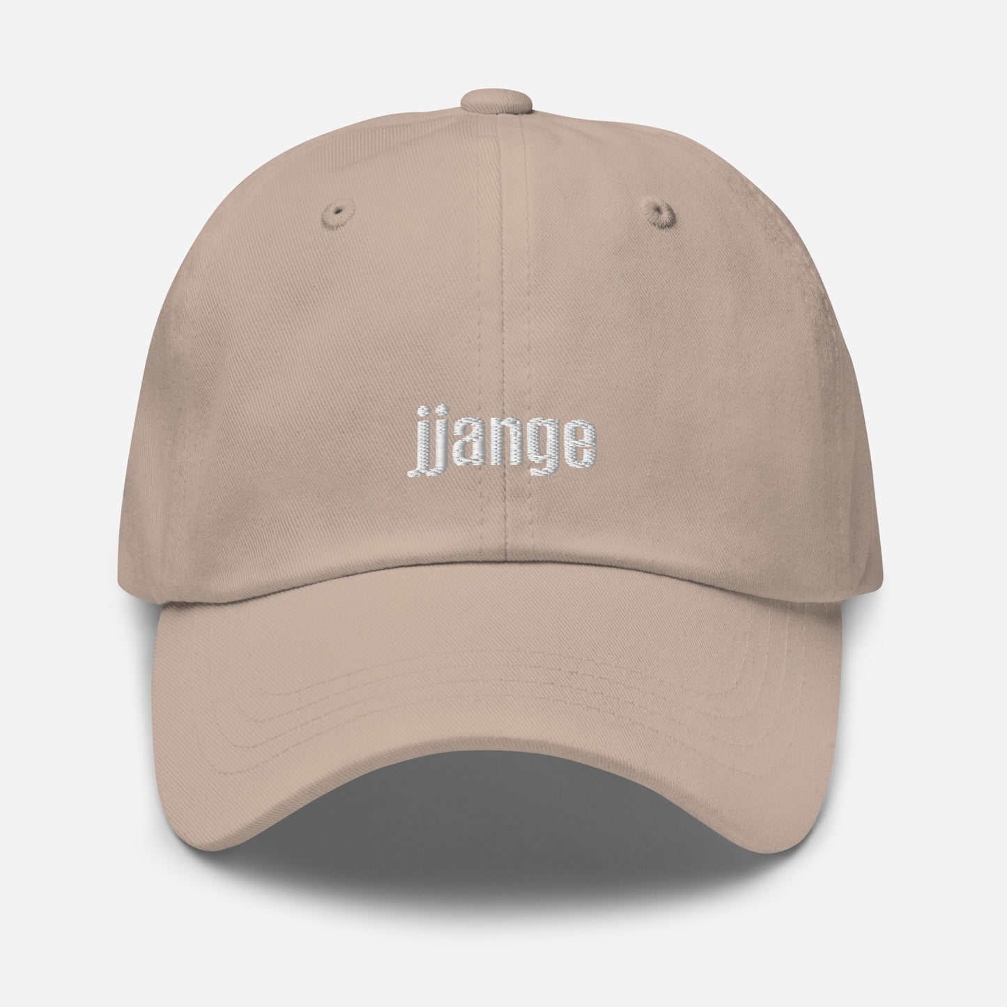 "jjange" Embroidered Logo Baseball Cap