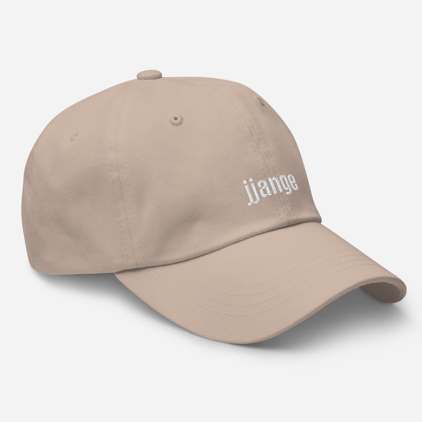 "jjange" Embroidered Logo Baseball Cap