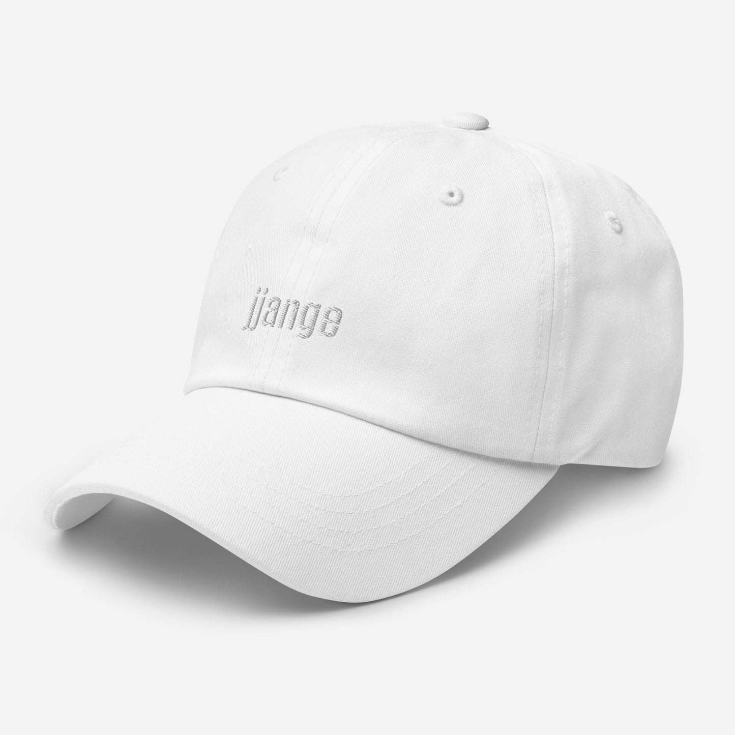 "jjange" Embroidered Logo Baseball Cap