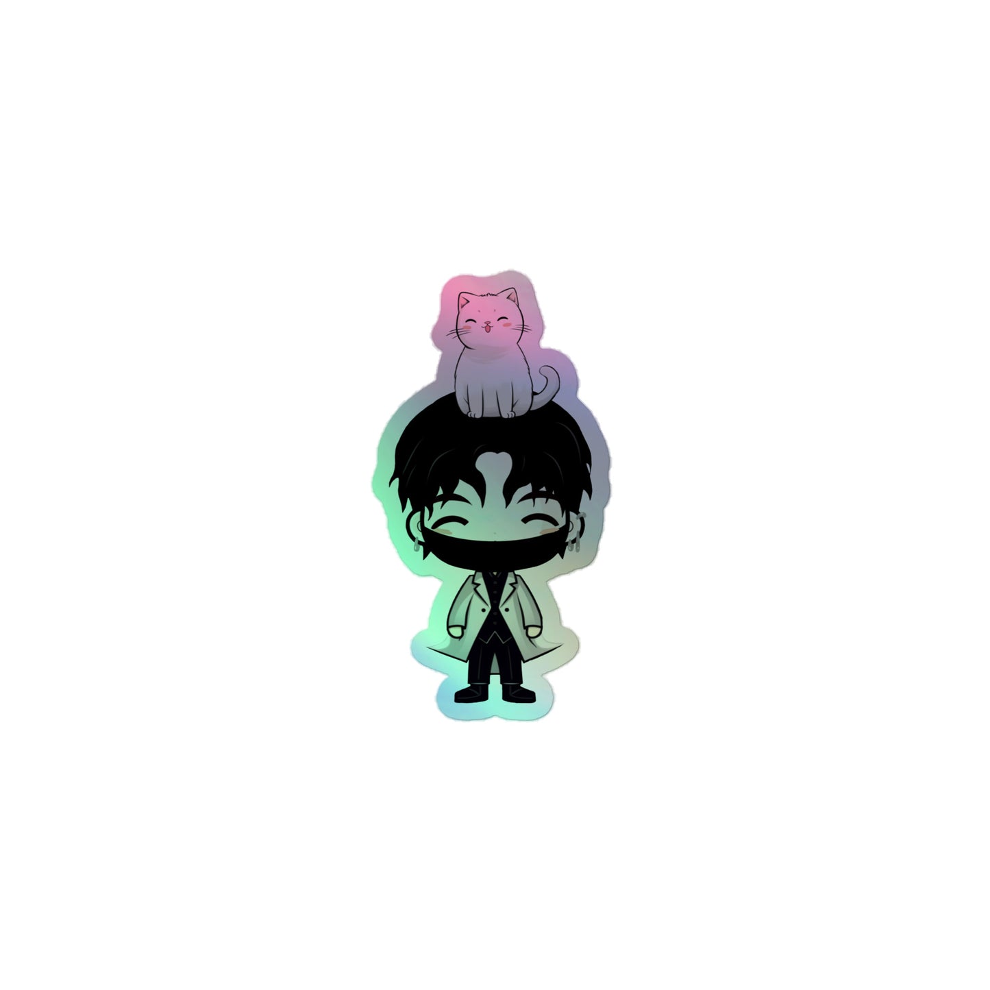 JJang E x Mochi "Holy" Holographic Stickers (Happy ver.)