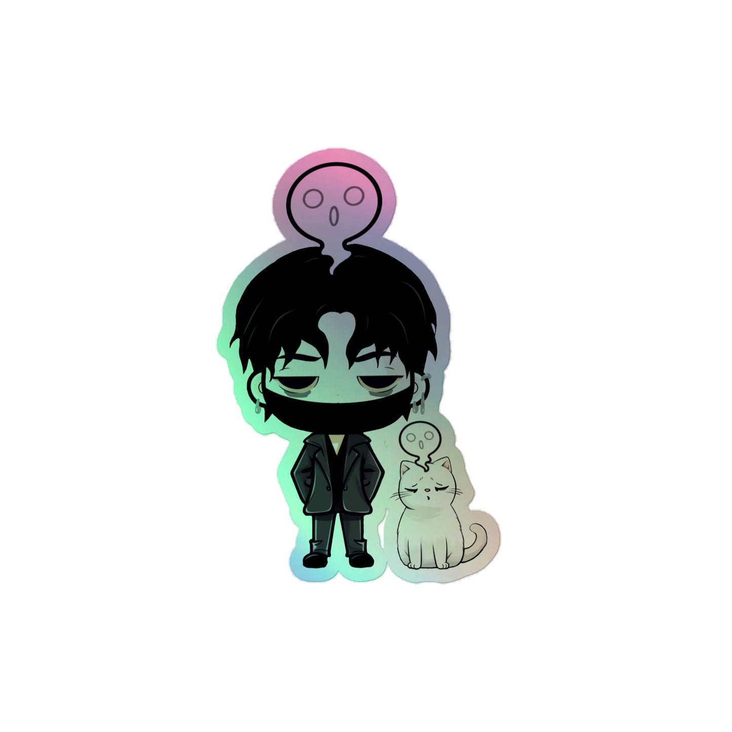 JJang E x Mochi "Holy" Holographic Stickers (Tired ver.)