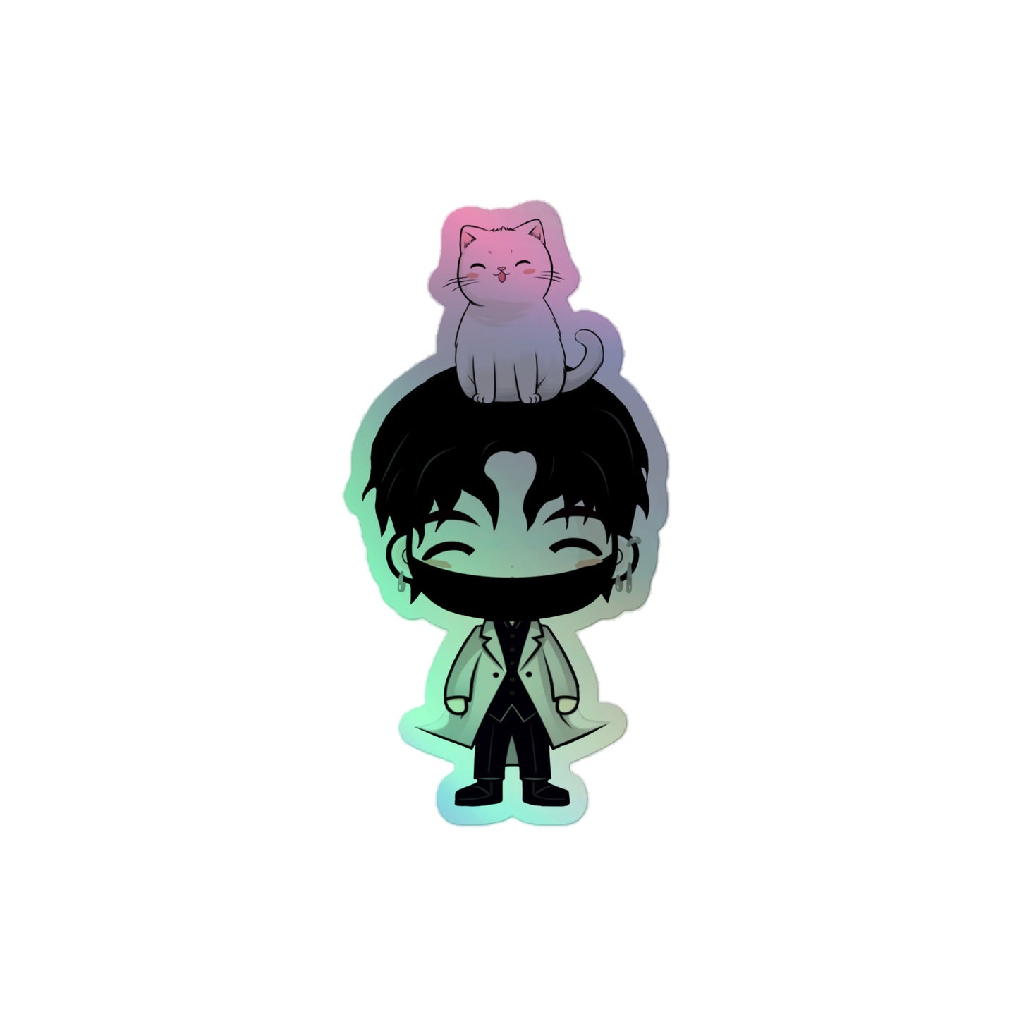 JJang E x Mochi "Holy" Holographic Stickers (Happy ver.)