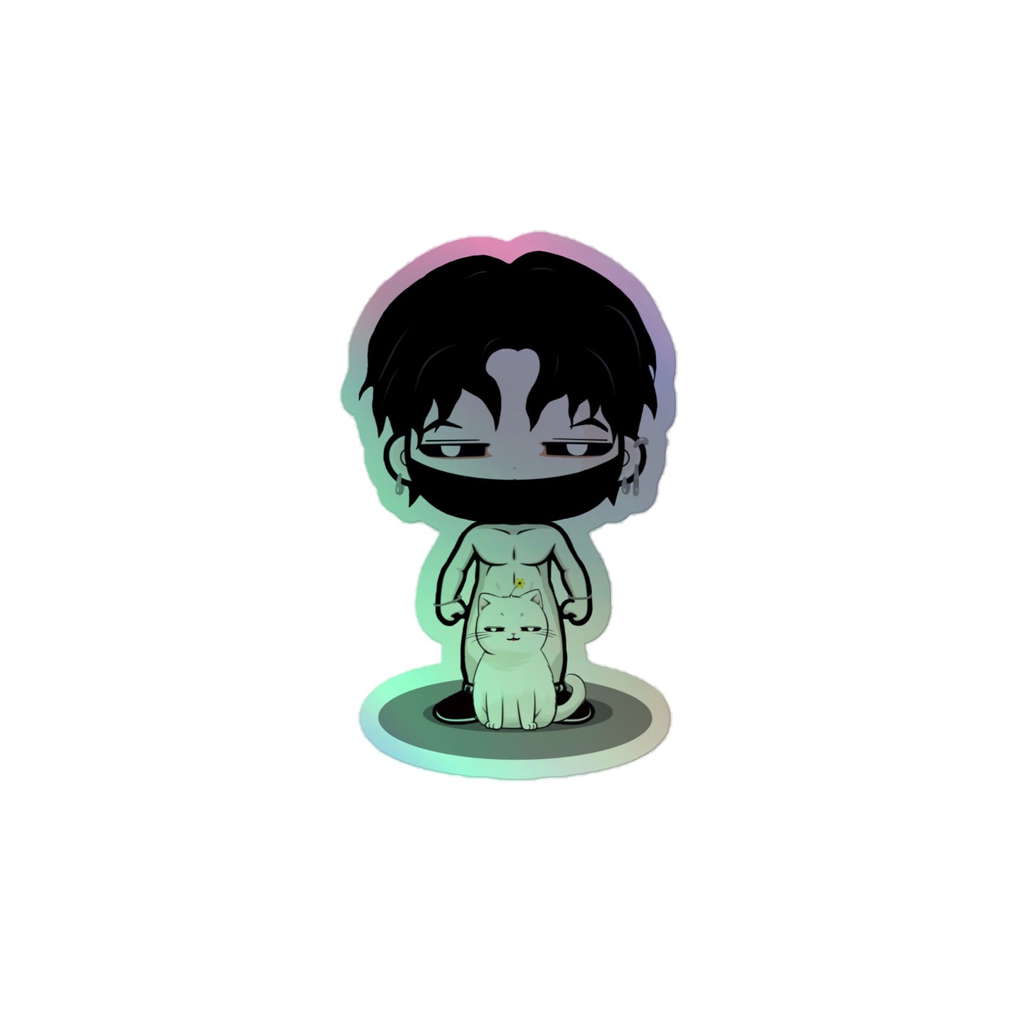 JJang E x Mochi "Holy" Holographic Stickers (Thirst Trap ver.)