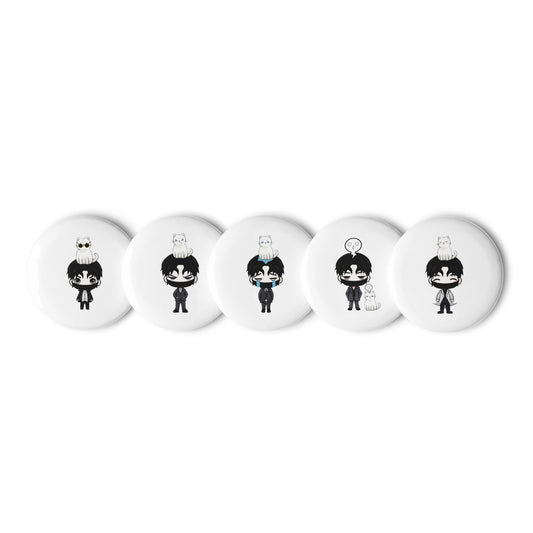 JJang E x Mochi "Emotions" 5 Pins Set