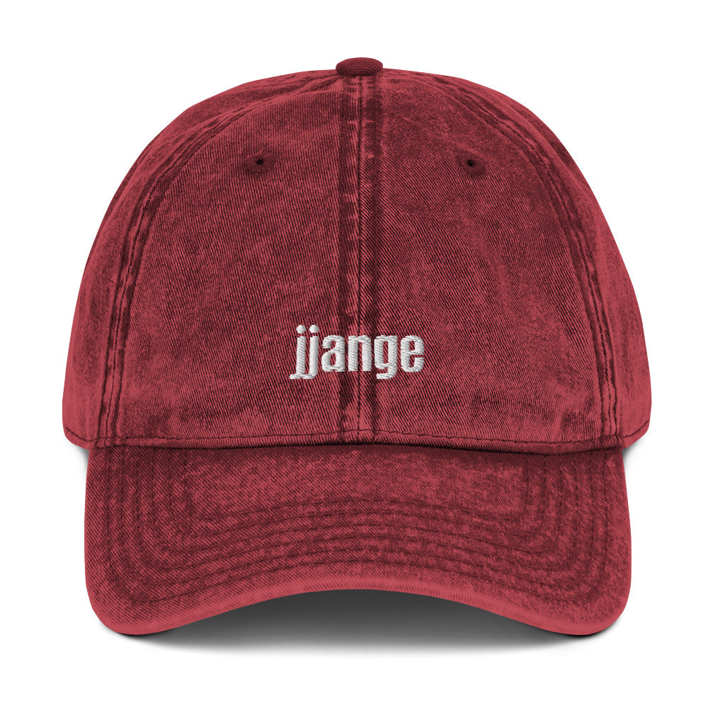 "jjange" Vintage Baseball Cap