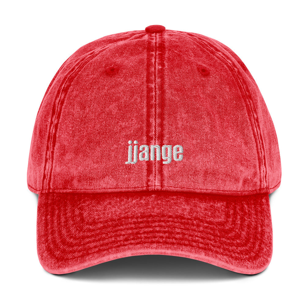 "jjange" Vintage Baseball Cap