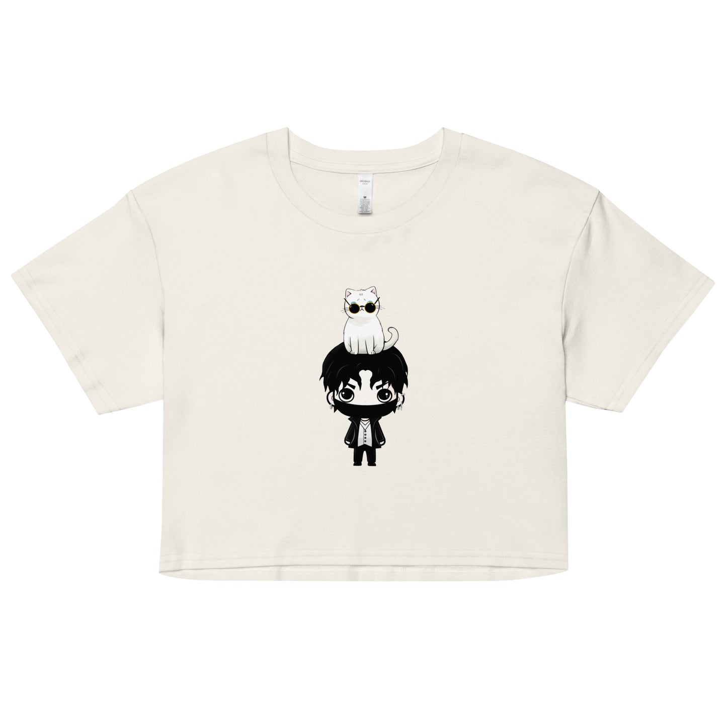 JJang E x Mochi "Comfy Asf" crop top