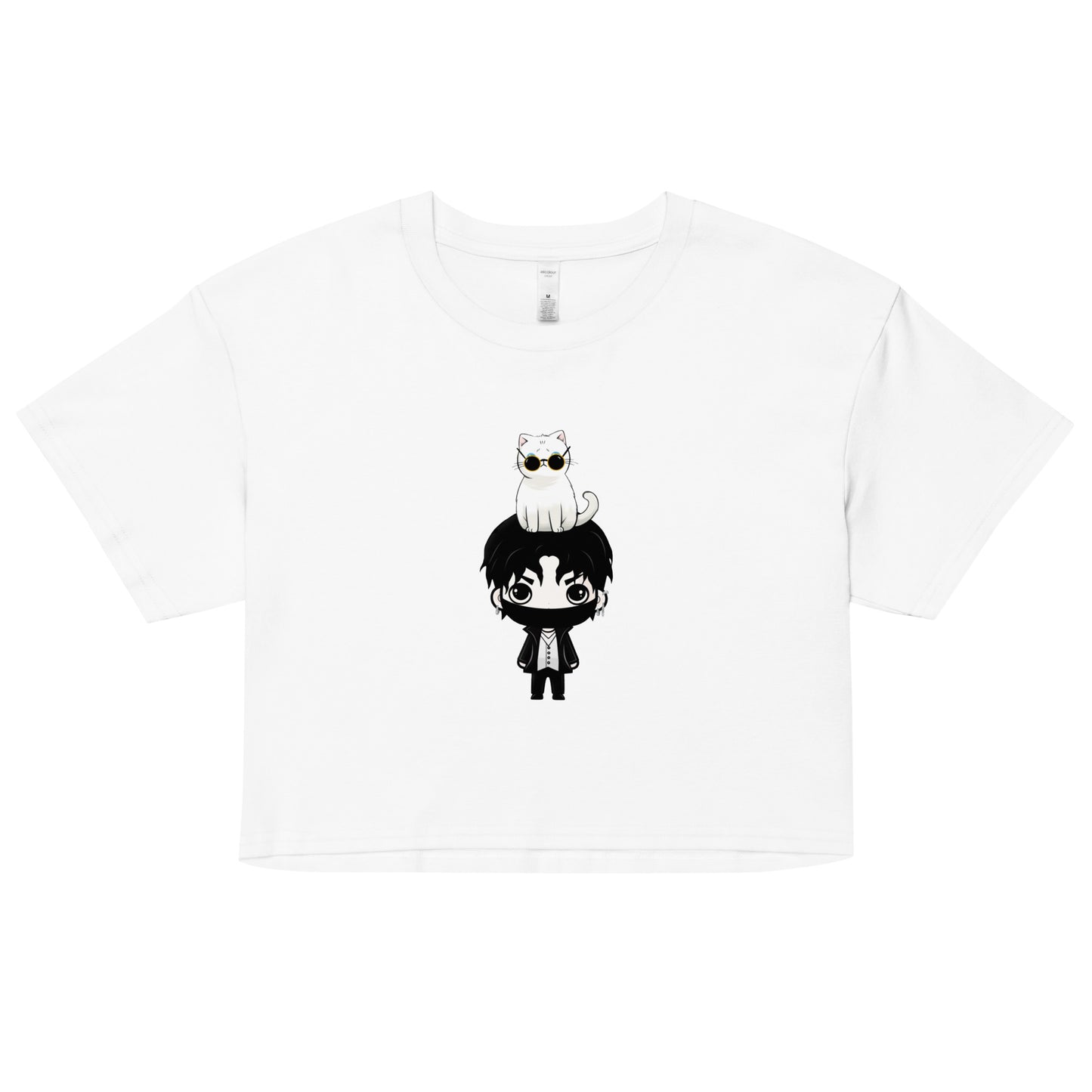 JJang E x Mochi "Comfy Asf" crop top